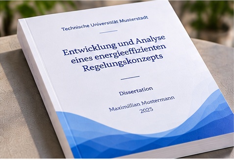 Dissertation mit Softcover-Klebebindung