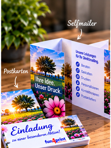 Postkarten und Selfmailer