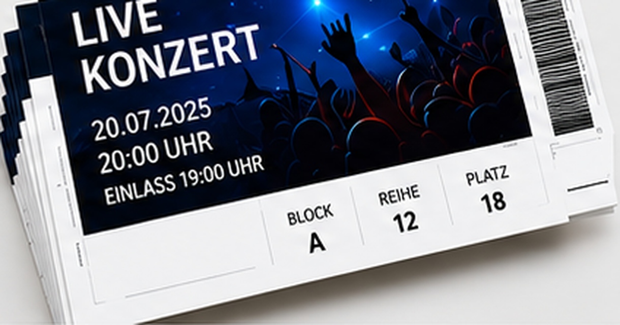 Personalisierte Eintrittskarten und Tickets