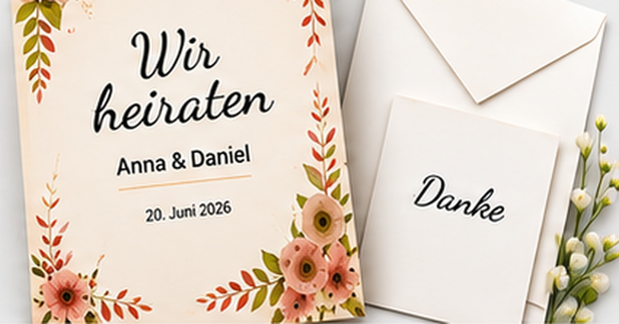 Individuelle Hochzeitspapeterie