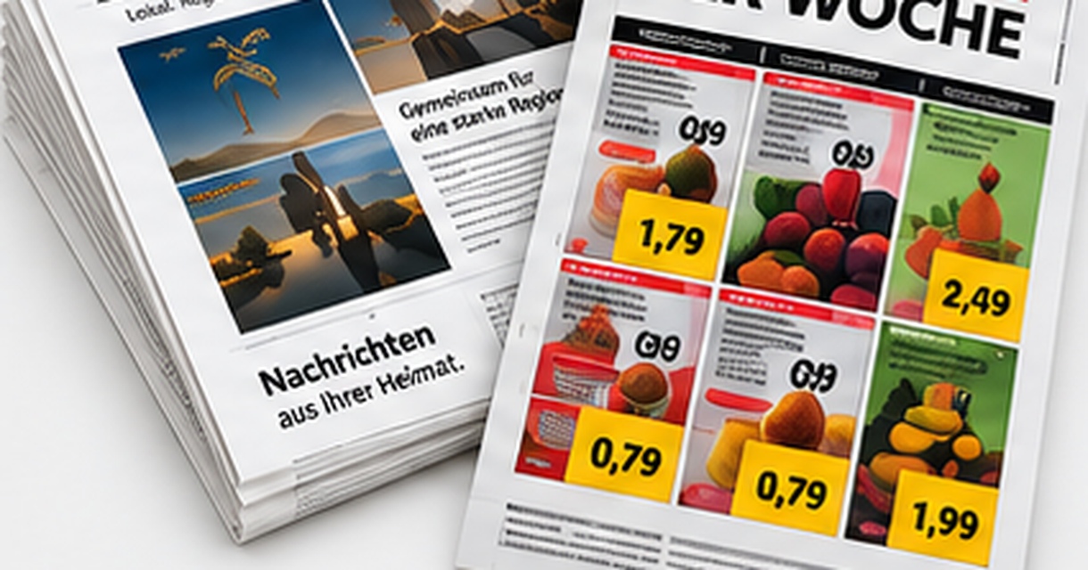 Zeitungsbeilagen, Flyer und Prospekte